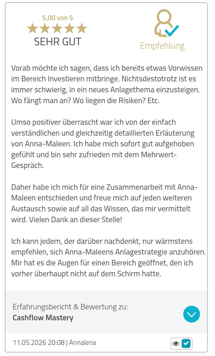 Erfahrungsbericht 1
